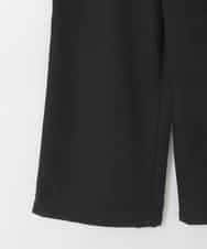 KJLAD40039 a.v.v KIDS(アー・ヴェ・ヴェ) [120-160]【人気の定番パンツ/通学にもオススメ/後ろゴムで楽ちん/取り外し可能サスペンダー】サス付きワイドパンツ ブラック
