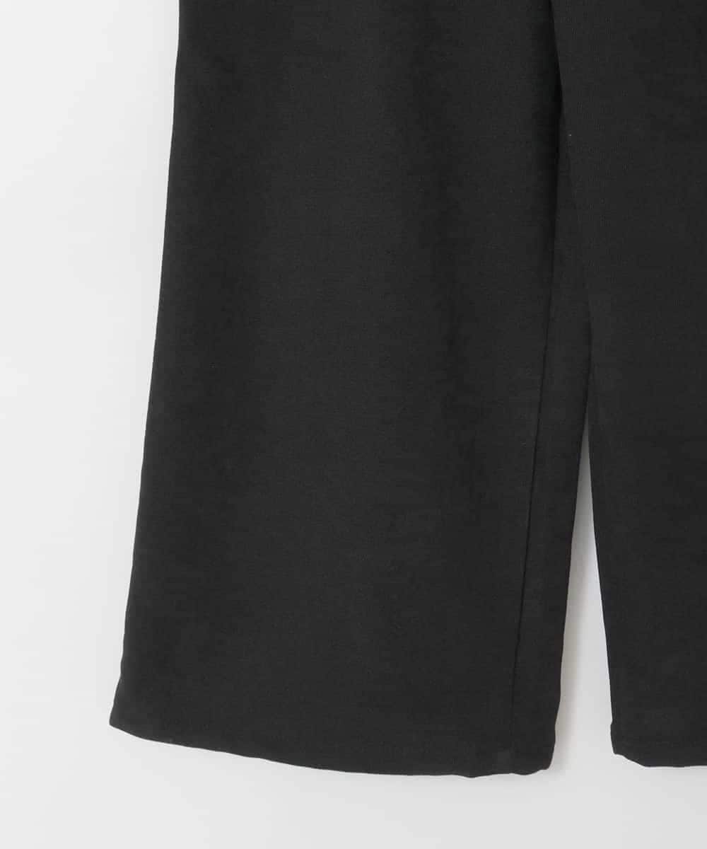 KJLAD40039 a.v.v KIDS(アー・ヴェ・ヴェ) [120-160]【人気の定番パンツ/通学にもオススメ/後ろゴムで楽ちん/取り外し可能サスペンダー】サス付きワイドパンツ ブラック