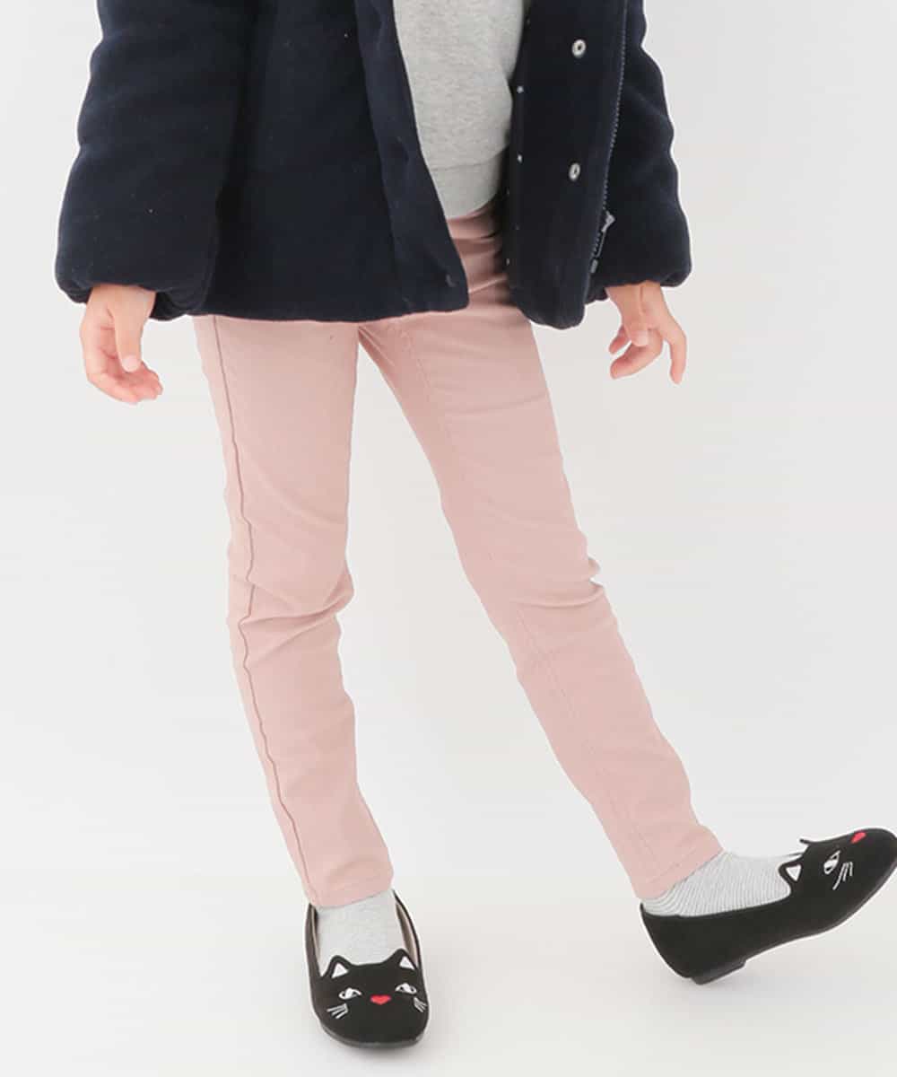 KJLAD41019 a.v.v KIDS(アー・ヴェ・ヴェ) [100-130]裏起毛ストレッチパンツ[WEB限定サイズ] ピンク
