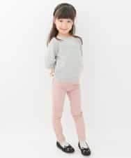 KJLAD41019 a.v.v KIDS(アー・ヴェ・ヴェ) [100-130]裏起毛ストレッチパンツ[WEB限定サイズ] ピンク