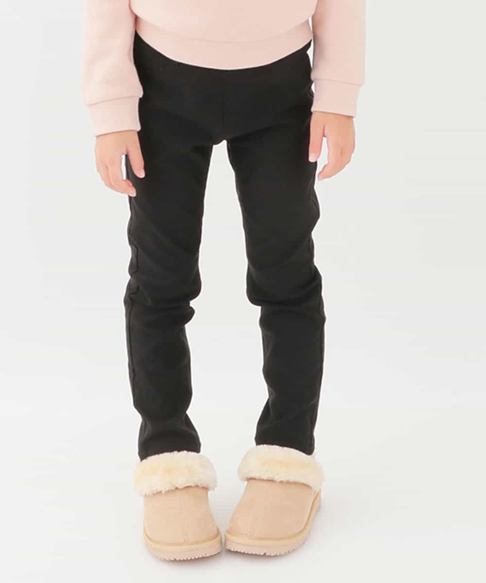 KJLAD41019 a.v.v KIDS(アー・ヴェ・ヴェ) [100-130]裏起毛ストレッチパンツ[WEB限定サイズ] ブラック