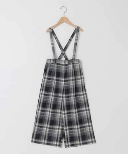 KJLAD41039 a.v.v KIDS [120-160]サス付きチェックワイドパンツ