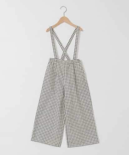 KJLAD41039 a.v.v KIDS [120-160]サス付きチェックワイドパンツ