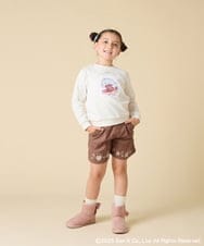 KJLAD80039 a.v.v KIDS(アー・ヴェ・ヴェ) [100-140]すみっコぐらし刺繍キュロット オレンジ