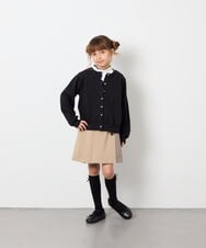 KJLAG03039 a.v.v KIDS(アー・ヴェ・ヴェ) [130-160]【洗える】アシメプリーツスカパン ベージュ