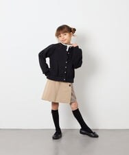 KJLAG03039 a.v.v KIDS(アー・ヴェ・ヴェ) [130-160]【洗える】アシメプリーツスカパン ベージュ