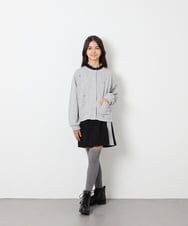 KJLAG03039 a.v.v KIDS(アー・ヴェ・ヴェ) [130-160]【洗える】アシメプリーツスカパン ブラック