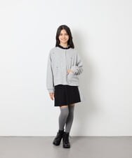 KJLAG03039 a.v.v KIDS(アー・ヴェ・ヴェ) [130-160]【洗える】アシメプリーツスカパン ブラック