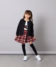KJLAG05039 a.v.v KIDS(アー・ヴェ・ヴェ) [110-160]プリーツスカパン レッド（チェック柄）
