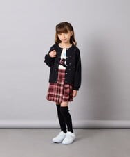 KJLAG05039 a.v.v KIDS(アー・ヴェ・ヴェ) [110-160]プリーツスカパン レッド（チェック柄）