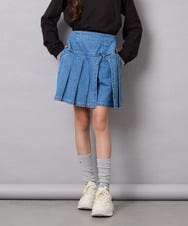KJLAG05039 a.v.v KIDS(アー・ヴェ・ヴェ) [110-160]プリーツスカパン ブルー