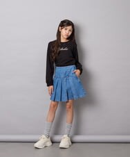 KJLAG05039 a.v.v KIDS(アー・ヴェ・ヴェ) [110-160]プリーツスカパン ブルー