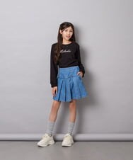 KJLAG05039 a.v.v KIDS(アー・ヴェ・ヴェ) [110-160]プリーツスカパン ブルー