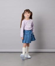 KJLAG05039 a.v.v KIDS(アー・ヴェ・ヴェ) [110-160]プリーツスカパン ブルー