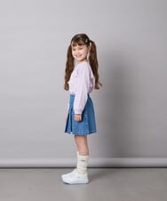 KJLAG05039 a.v.v KIDS(アー・ヴェ・ヴェ) [110-160]プリーツスカパン ブルー