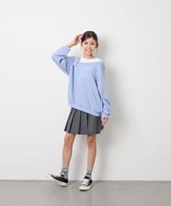 KJLAG05039 a.v.v KIDS(アー・ヴェ・ヴェ) [110-160]プリーツスカパン ダークグレー
