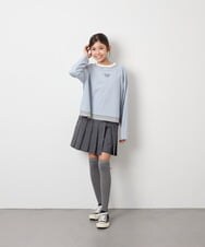 KJLAG05039 a.v.v KIDS(アー・ヴェ・ヴェ) [110-160]プリーツスカパン ダークグレー