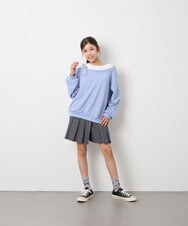 KJLAG05039 a.v.v KIDS(アー・ヴェ・ヴェ) [110-160]プリーツスカパン ダークグレー