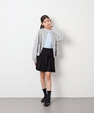 KJLAG05039 a.v.v KIDS(アー・ヴェ・ヴェ) [110-160]プリーツスカパン ブラック