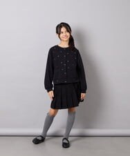 KJLAG05039 a.v.v KIDS(アー・ヴェ・ヴェ) [110-160]プリーツスカパン ブラック