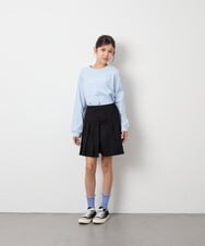 KJLAG05039 a.v.v KIDS(アー・ヴェ・ヴェ) [110-160]プリーツスカパン ブラック