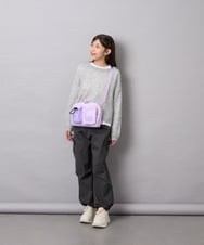 KJLAG06049 a.v.v KIDS(アー・ヴェ・ヴェ) [130-160]リボンポケットパラシュートパンツ ダークグレー
