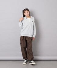 KJLAG13049 a.v.v KIDS(アー・ヴェ・ヴェ) [140-150]【男女兼用】フロントタックカーゴパンツ オレンジ