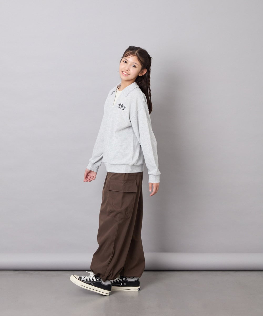 KJLAG13049 a.v.v KIDS(アー・ヴェ・ヴェ) [140-150]【男女兼用】フロントタックカーゴパンツ オレンジ