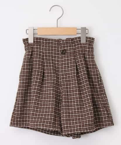 KJLAH12034 a.v.v KIDS [140-150]千鳥チェックショートパンツ