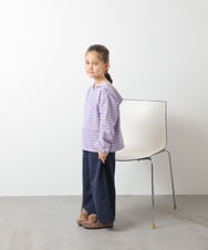 KJLAS02034 a.v.v KIDS(アー・ヴェ・ヴェ) [120-130]ウールライクエステルワイドパンツ ブルー
