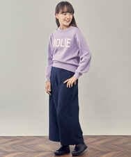 KJLAS02034 a.v.v KIDS(アー・ヴェ・ヴェ) [120-130]ウールライクエステルワイドパンツ ブルー