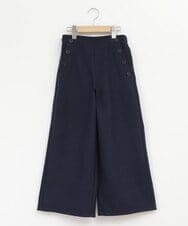 KJLAS02034 a.v.v KIDS(アー・ヴェ・ヴェ) [120-130]ウールライクエステルワイドパンツ ネイビー