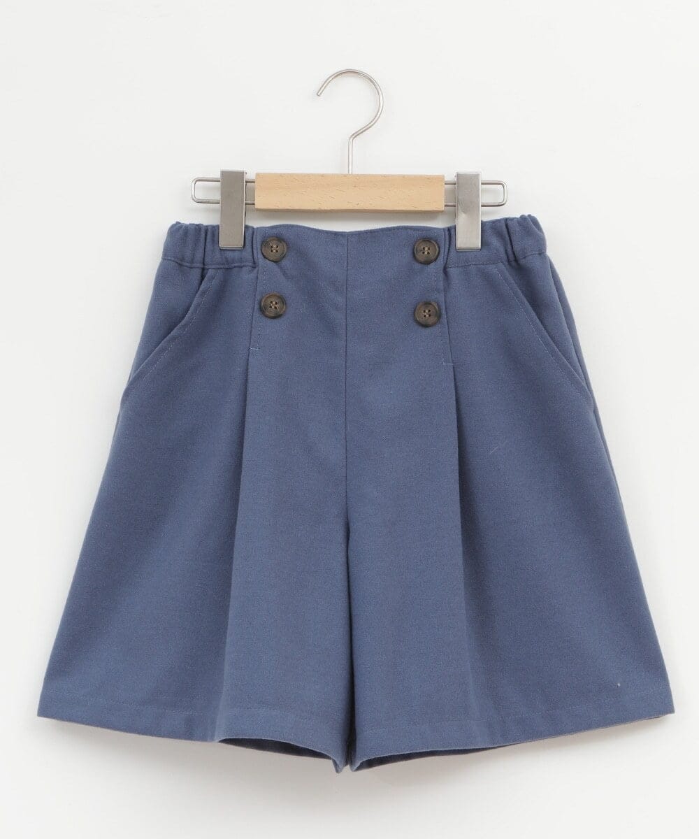 KJLAS03029 a.v.v KIDS(アー・ヴェ・ヴェ) [100-130]ウールライクエステルショートパンツ ブルー