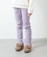 KJLAT01024 a.v.v KIDS(アー・ヴェ・ヴェ) [140-150]裏起毛ストレッチスキニーパンツ ラベンダー