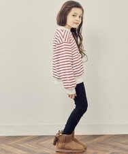 KJLAT01024 a.v.v KIDS(アー・ヴェ・ヴェ) [140-150]裏起毛ストレッチスキニーパンツ ラベンダー