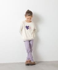 KJLAT01024 a.v.v KIDS(アー・ヴェ・ヴェ) [140-150]裏起毛ストレッチスキニーパンツ ラベンダー