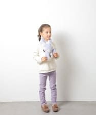KJLAT01024 a.v.v KIDS(アー・ヴェ・ヴェ) [140-150]裏起毛ストレッチスキニーパンツ ラベンダー