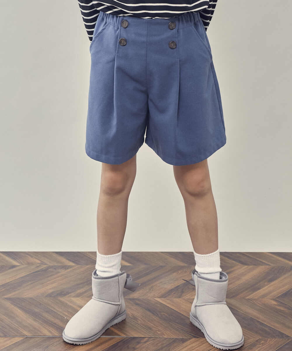 KJLAT03034 a.v.v KIDS(アー・ヴェ・ヴェ) [140-150]ウールライクエステルショートパンツ ブルー