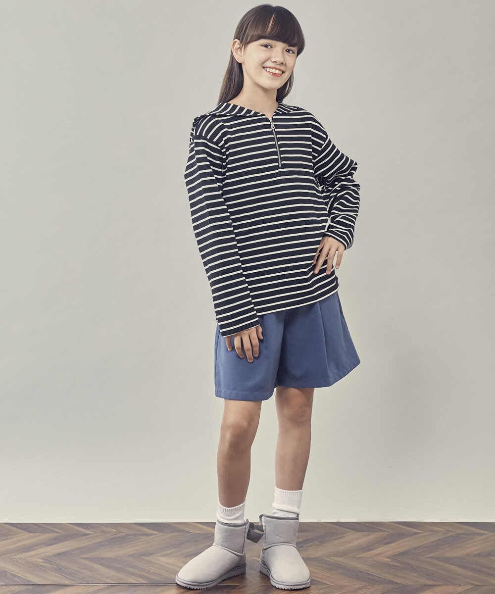 KJLAT03034 a.v.v KIDS(アー・ヴェ・ヴェ) [140-150]ウールライクエステルショートパンツ ブルー