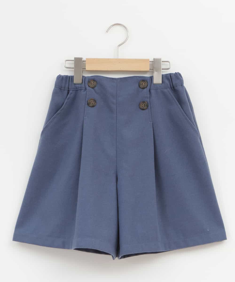 KJLAU03039 a.v.v KIDS(アー・ヴェ・ヴェ) [160]ウールライクエステルショートパンツ ブルー