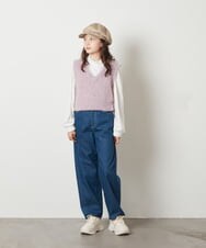 KJLAV64044 a.v.v KIDS(アー・ヴェ・ヴェ) [150-160]カーブパンツ ピンク