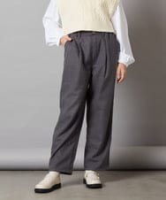 KJLAV70034 a.v.v KIDS(アー・ヴェ・ヴェ) [100-130]タックテーパードパンツ グレー