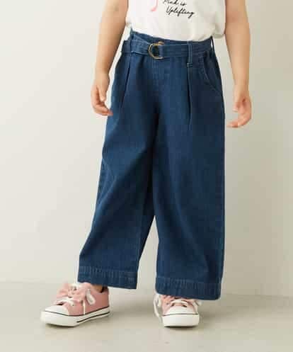 KJLDE05039 a.v.v KIDS [140-150]ベルト付ワイドパンツ
