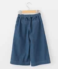 KJLDE05039 a.v.v KIDS(アー・ヴェ・ヴェ) [140-150]ベルト付ワイドパンツ ネイビー