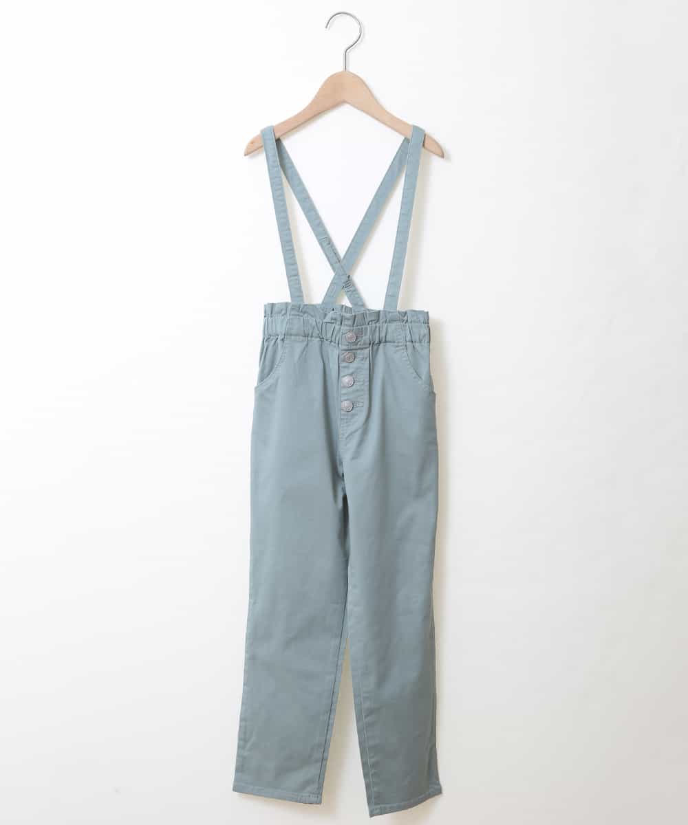 KJLDJ01029 a.v.v KIDS(アー・ヴェ・ヴェ) [100-130]【洗える】サスペンダーツキワイドテーパードパンツ[WEB限定サイズ] ライトブルー