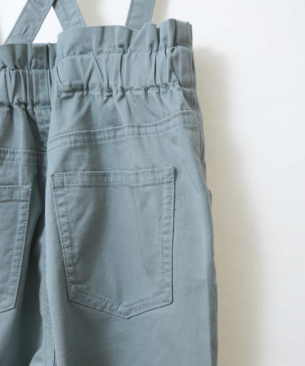 KJLDJ01029 a.v.v KIDS(アー・ヴェ・ヴェ) [100-130]【洗える】サスペンダーツキワイドテーパードパンツ[WEB限定サイズ] ライトブルー