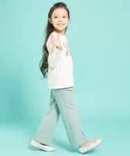 KJLDJ02029 a.v.v KIDS(アー・ヴェ・ヴェ) [100-130]【洗える】セミフレアパンツ[WEB限定サイズ] グリーン