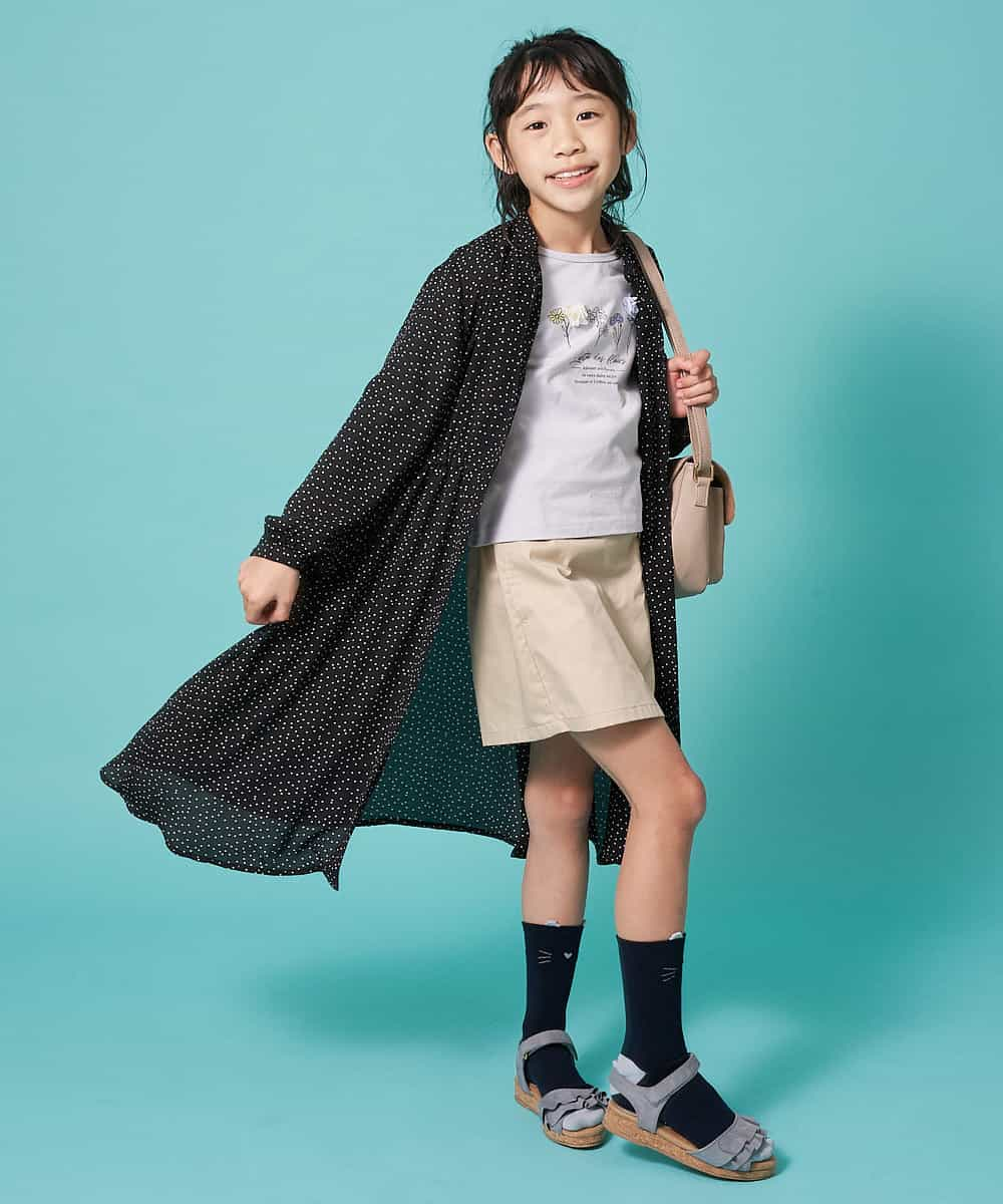 KJLEM20024 a.v.v KIDS(アー・ヴェ・ヴェ) [100-130]レースアップラップパンツ[WEB限定サイズ] ラベンダー