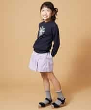 KJLEM20024 a.v.v KIDS(アー・ヴェ・ヴェ) [100-130]レースアップラップパンツ[WEB限定サイズ] ラベンダー