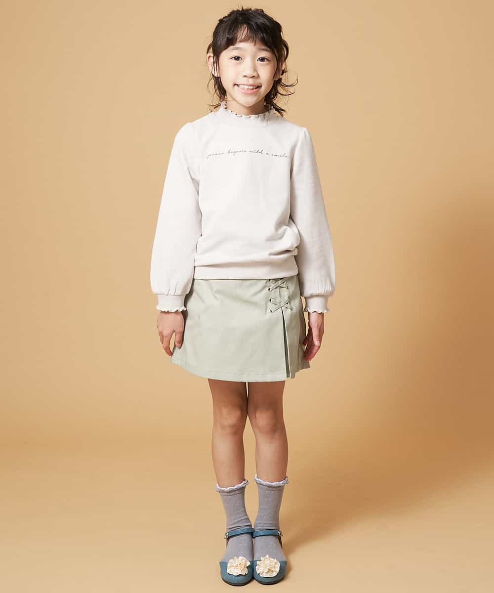 KJLEM20024 a.v.v KIDS(アー・ヴェ・ヴェ) [100-130]レースアップラップパンツ[WEB限定サイズ] ラベンダー